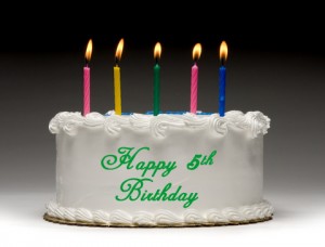 Birthday-Cake-5, bull market is 5, happy birthday to the bull market